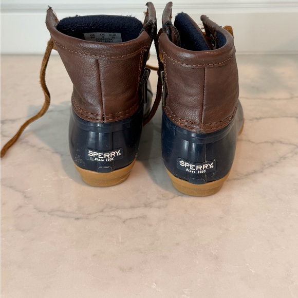 Sperry Kids' Brown and Blue Duck Boots - Picture 2 of 5